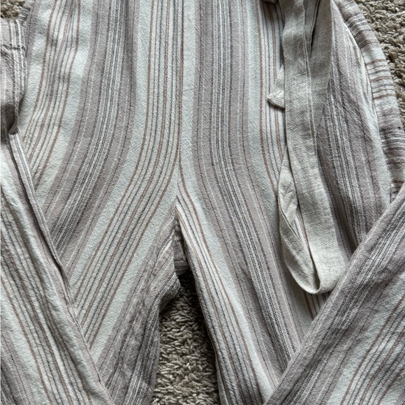 Indigo Rein Beige and Gray Striped Jumpsuit - Picture 5 of 7